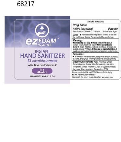 68217 EZ FoamHH 1 7_InstHandSan207 LAXXX_1215.jpg Foaming Instant 532 mL - 68217 EZ FoamHH 1 7 InstHandSan207 LAXXX 1215
